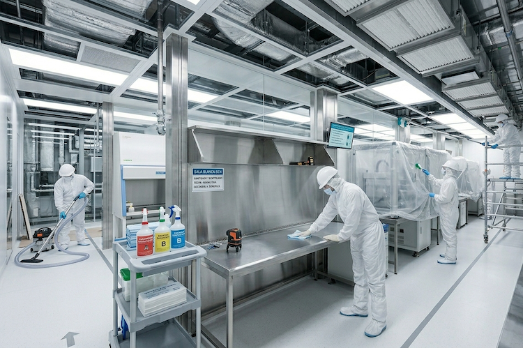 Mantenimiento y limpieza de salas limpias