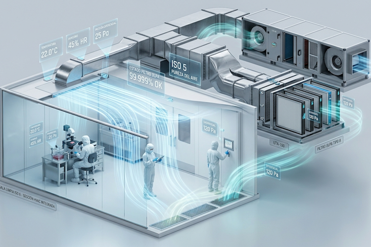 HVAC para salas limpias