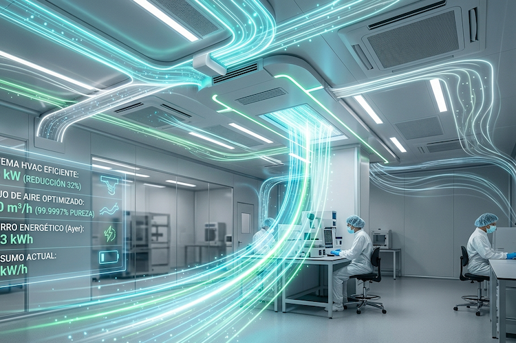 eficiencia energética en salas limpias