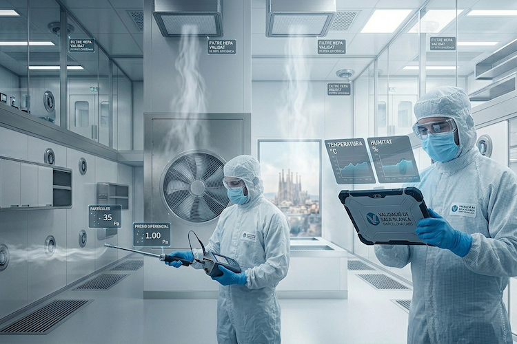 validación de salas limpias