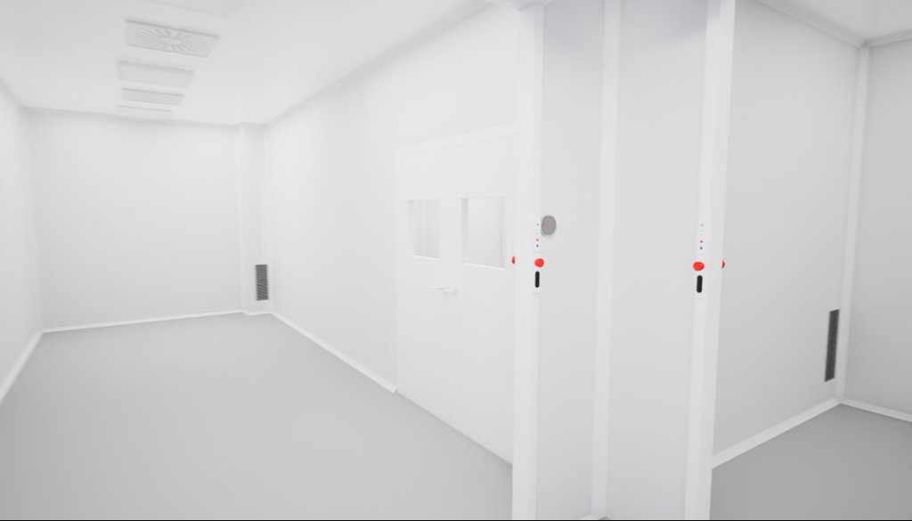 Salas blancas para fabricación de productos sanitarios